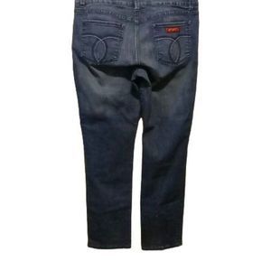 Sasson Ooh La La Straight Leg Hustle Blue Jeans Size 14